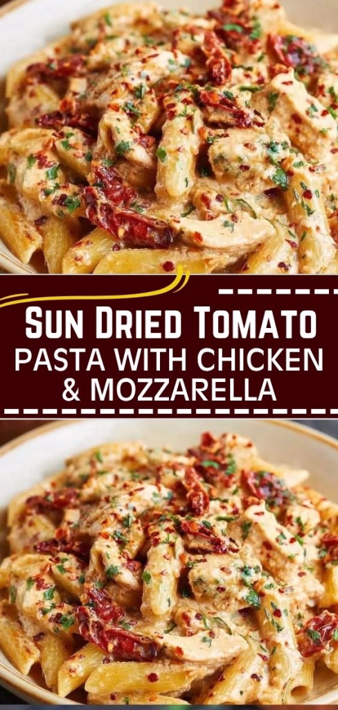 Sun Dried Tomato Pasta With Chicken And Mozzarella Recipe