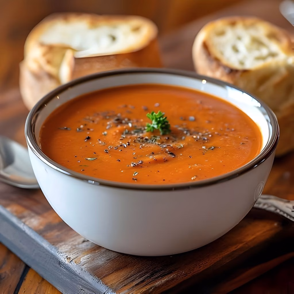 Roasted Tomato Basil Soup Recipe