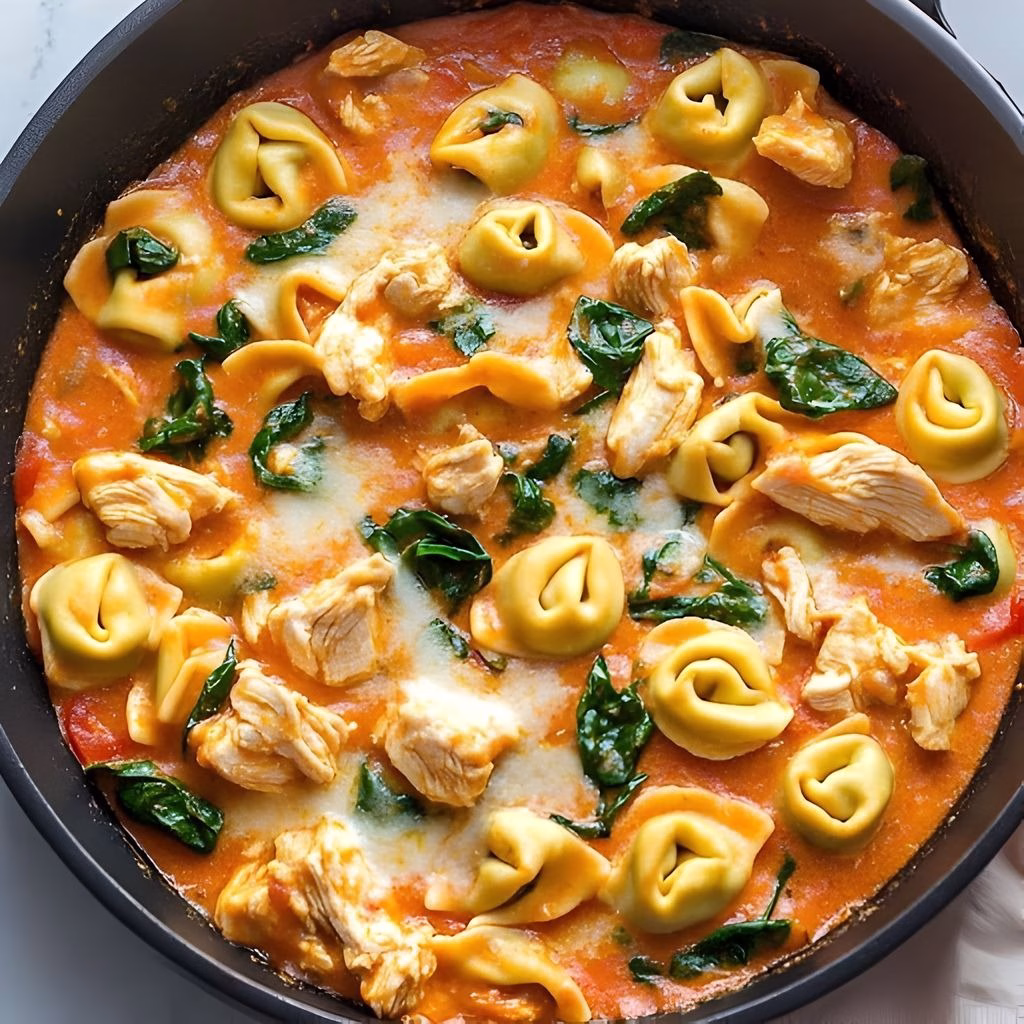 Italian Chicken Tortellini Skillet Recipe