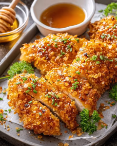 Baked Crunchy Hot Honey Chicken Recipe