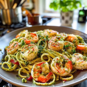 Pesto Shrimp Pasta Recipe