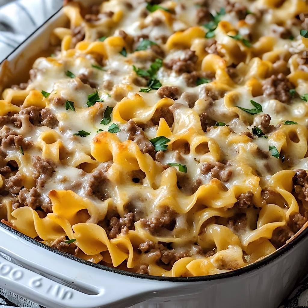 Sour Cream Beef Noodle Casserole Recipe