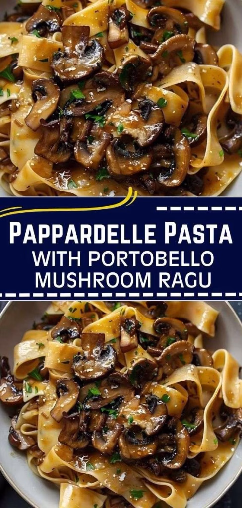 Pappardelle Pasta With Portobello Mushroom Ragu Recipe