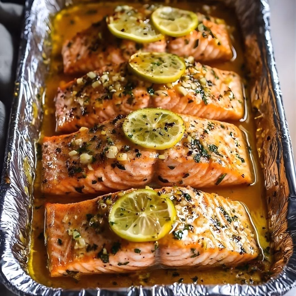 Baked Honey Cilantro Lime Salmon In Foil Recipe