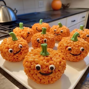 Rice Krispie Treat Pumpkins Recipe