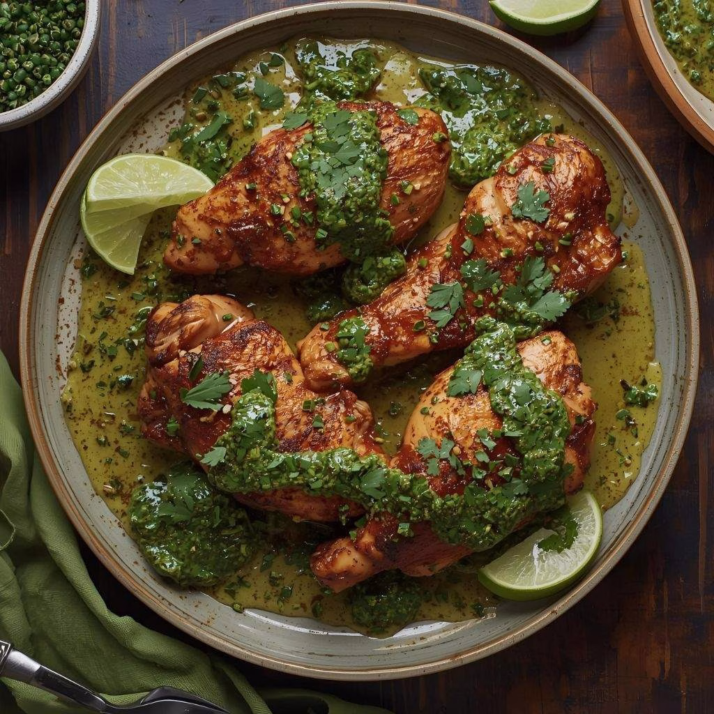Peruvian Chicken With Green Sauce Recipe