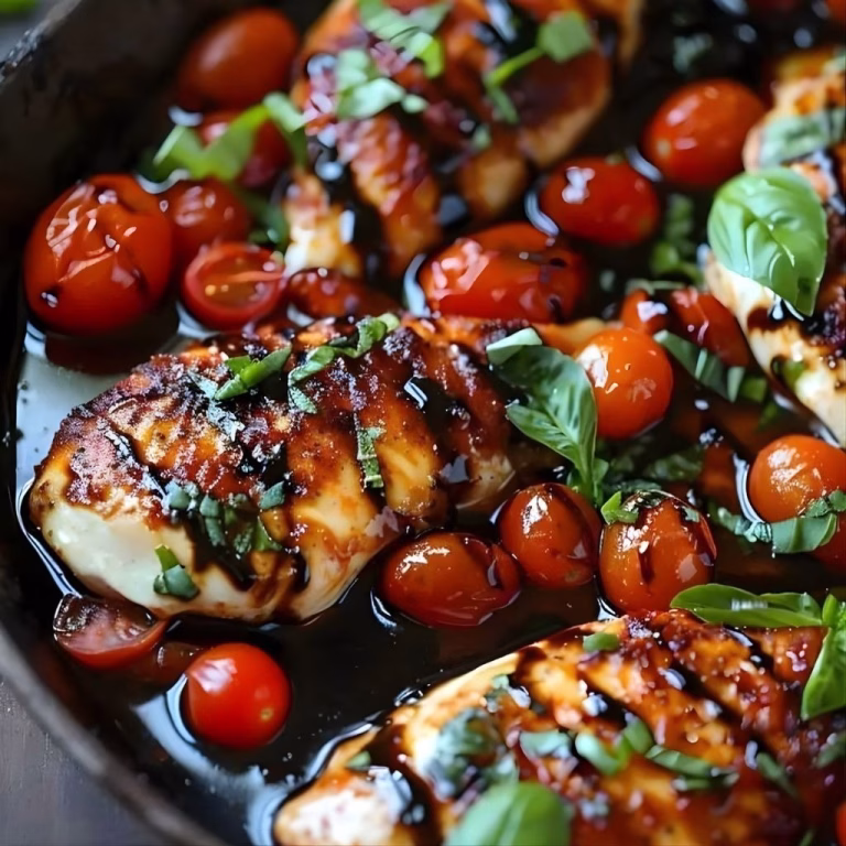 One Pan Balsamic Chicken Recipe