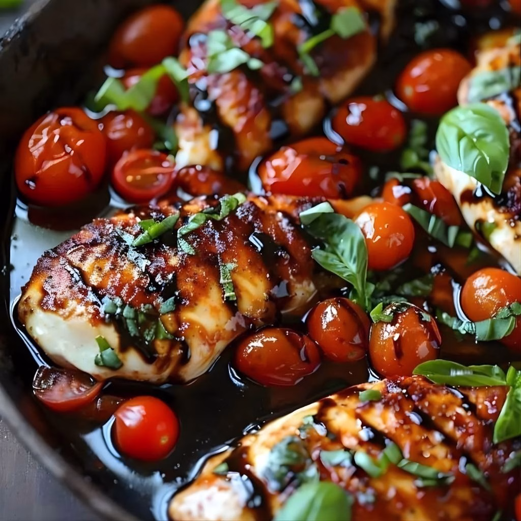 One Pan Balsamic Chicken Recipe