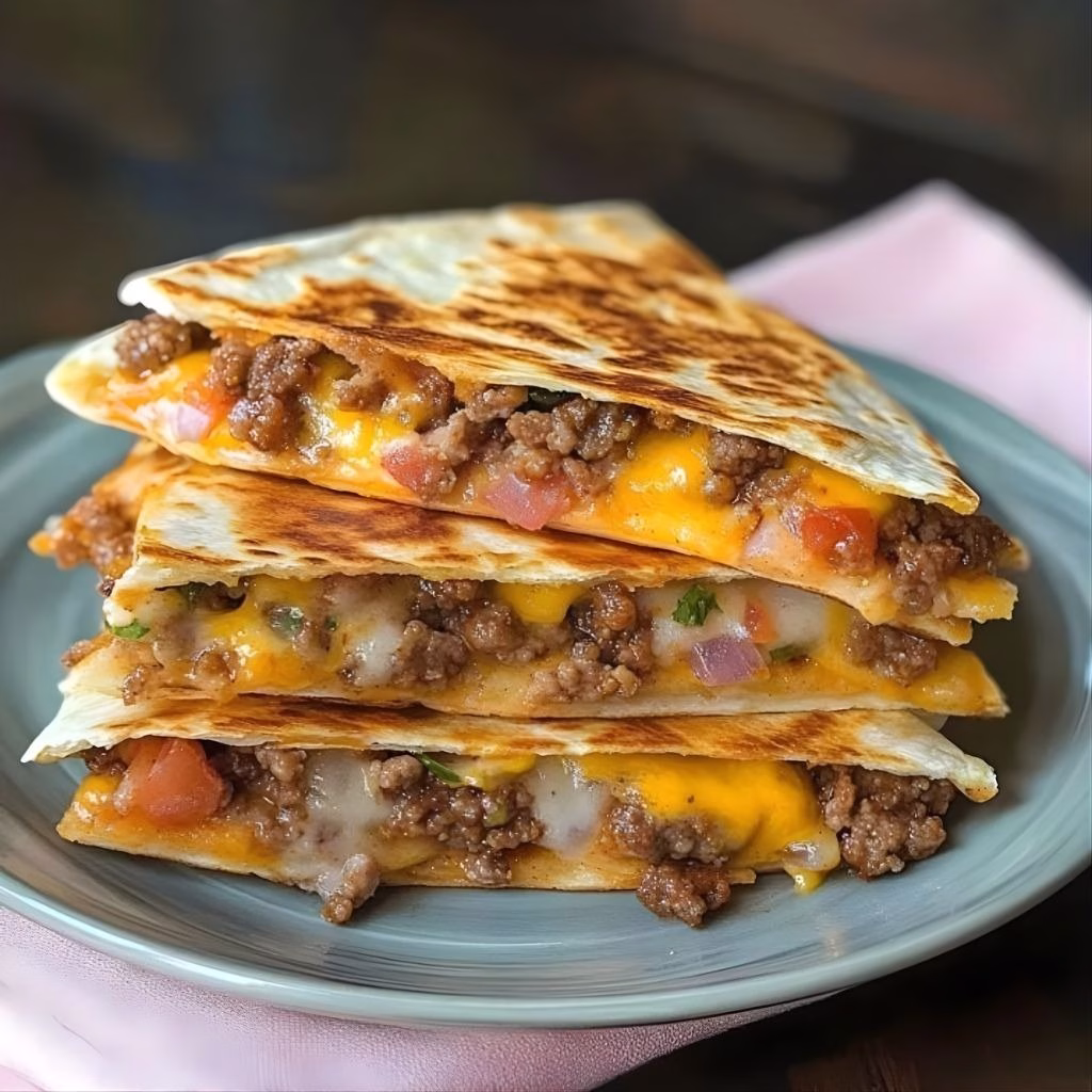 Cheeseburger Quesadillas Recipe