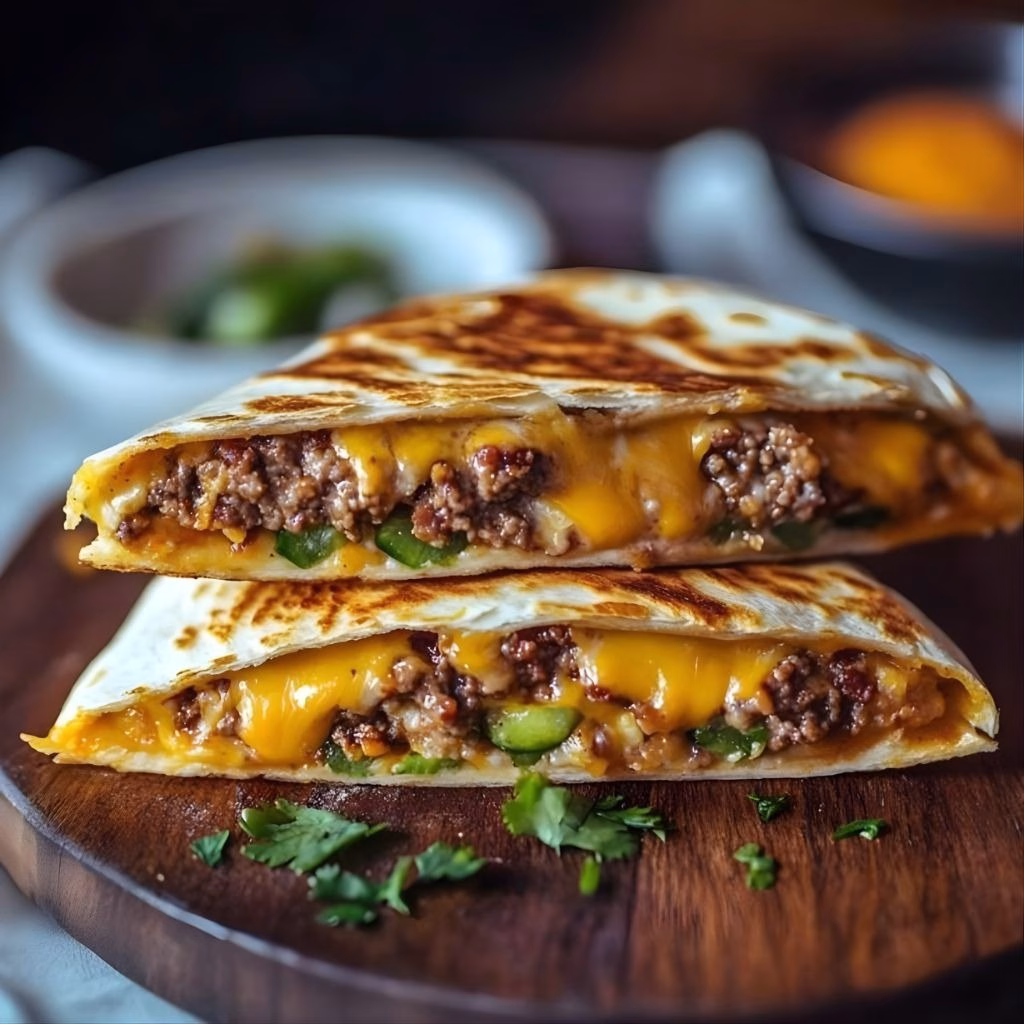 Cheeseburger Quesadillas Recipe