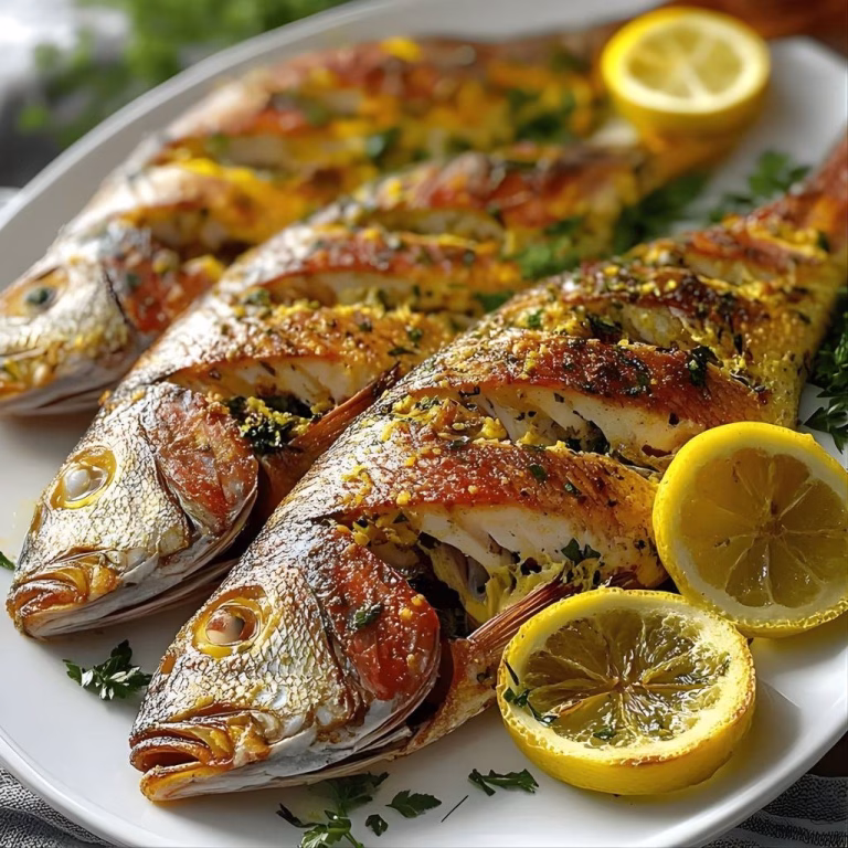 Oven Baked Whole Snapper Recipe