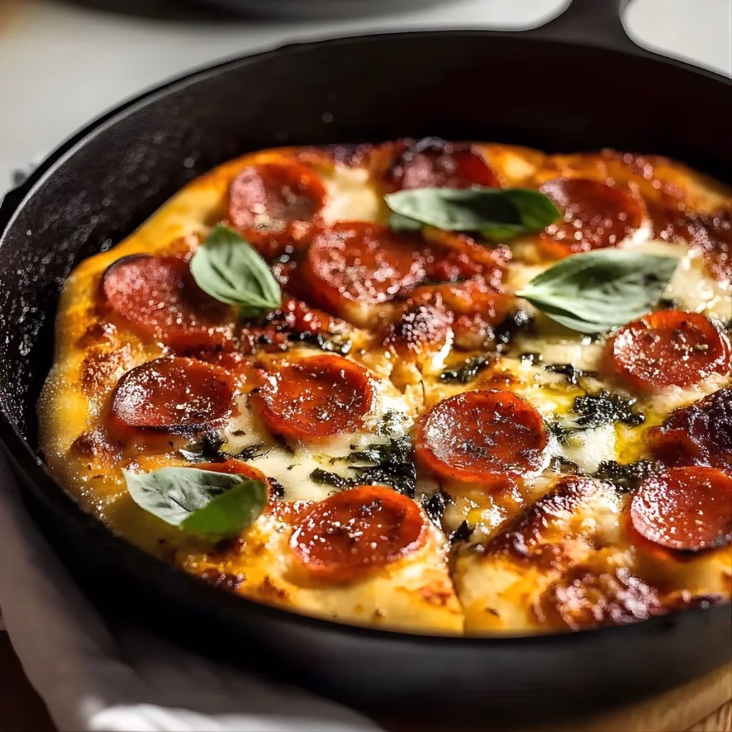 Cast Iron Skillet Pizza Recipe