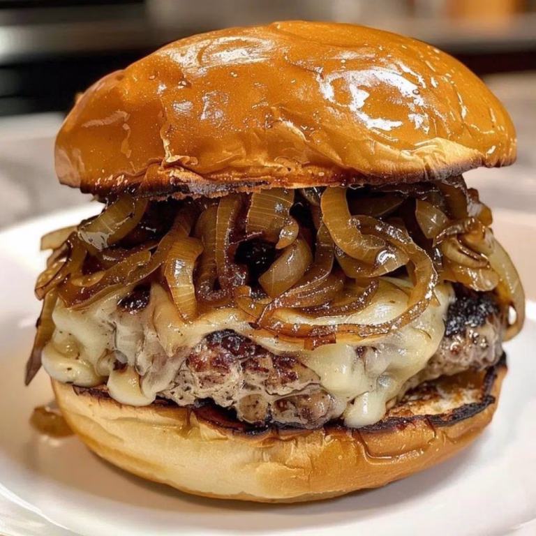 French Onion Soup Burgers Recipe