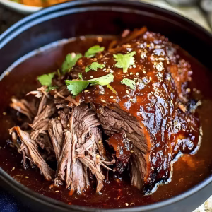 Caramelized Pulled Beef Brisket In A Rich Spicy Sauce Recipe