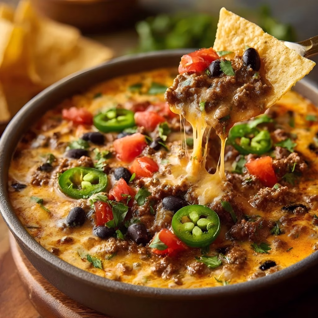 Skillet Nacho Dip Recipe