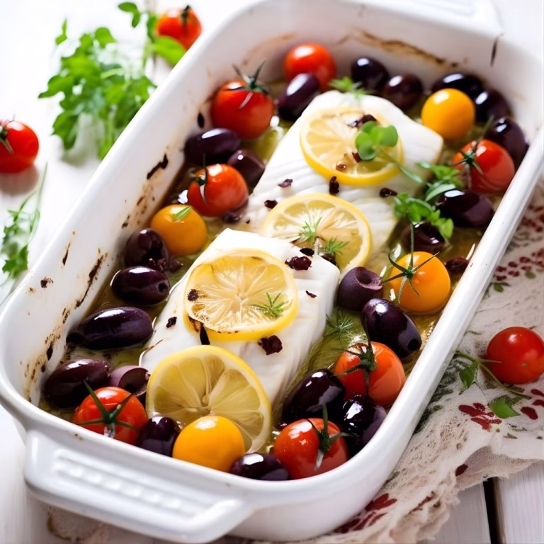 Cod Provencal With Tomatoes Capers And Olives Recipe