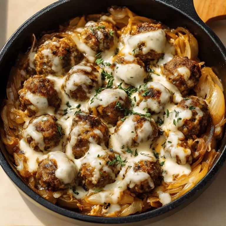 French Onion Meatballs Recipe