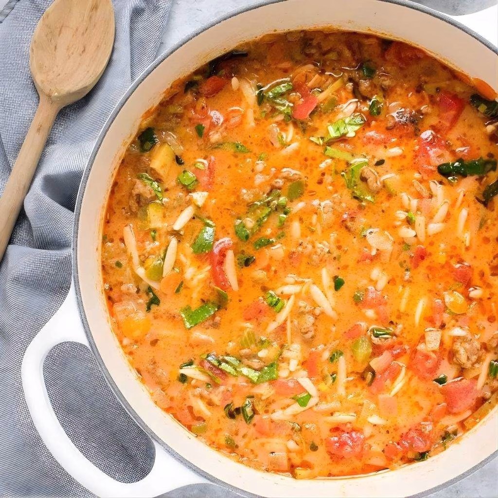 Italian Sausage Orzo Soup Recipe