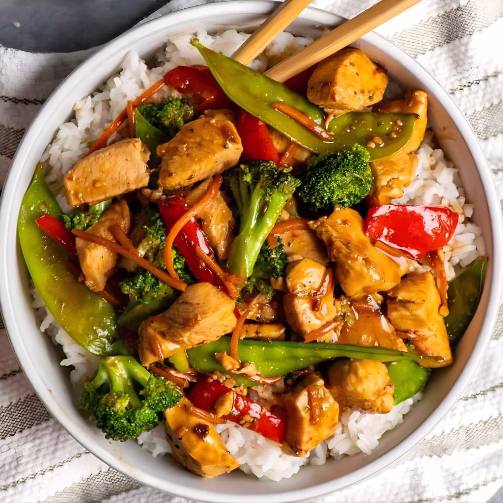 Stir Fried Chinese Garlic Chicken Recipe