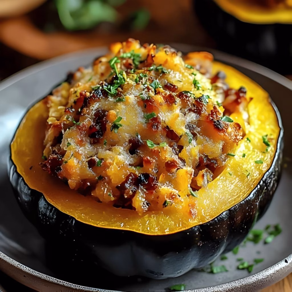 Stuffed Baked Acorn Squash Recipe