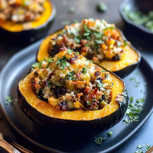Stuffed Baked Acorn Squash Recipe