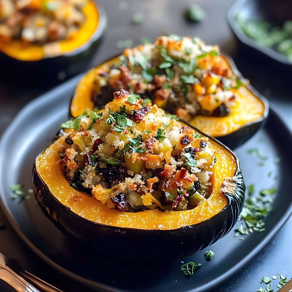 Stuffed Baked Acorn Squash Recipe