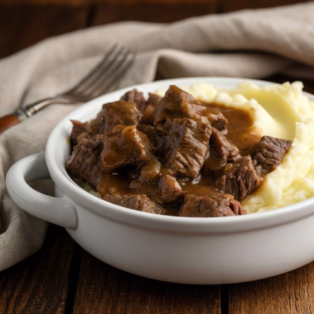 Crock Pot Beef Tips and Gravy Recipe