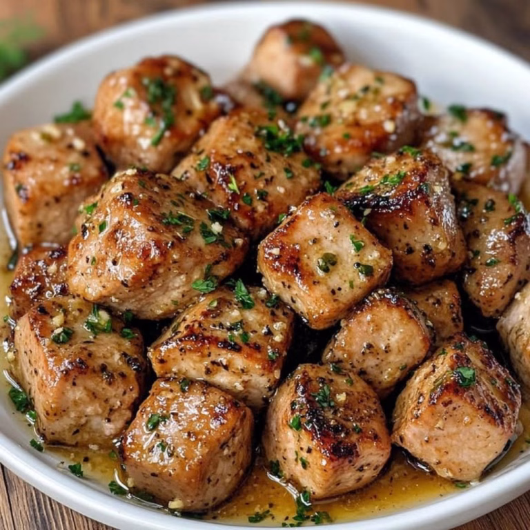 Garlic Pork Bites Recipe