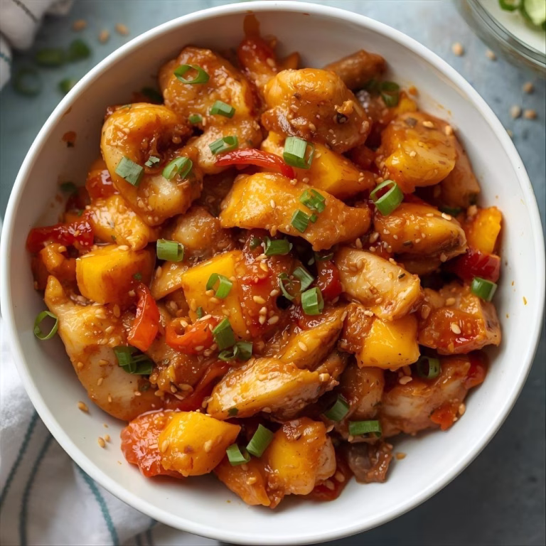 Chinese Style Mango Chicken Stir Fry Recipe