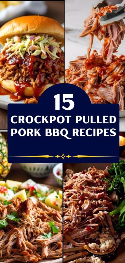 15 Crockpot Pulled Pork BBQ Recipes