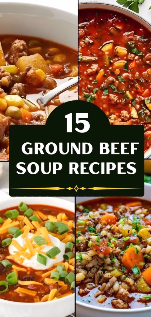 15 Ground Beef Soup Recipes