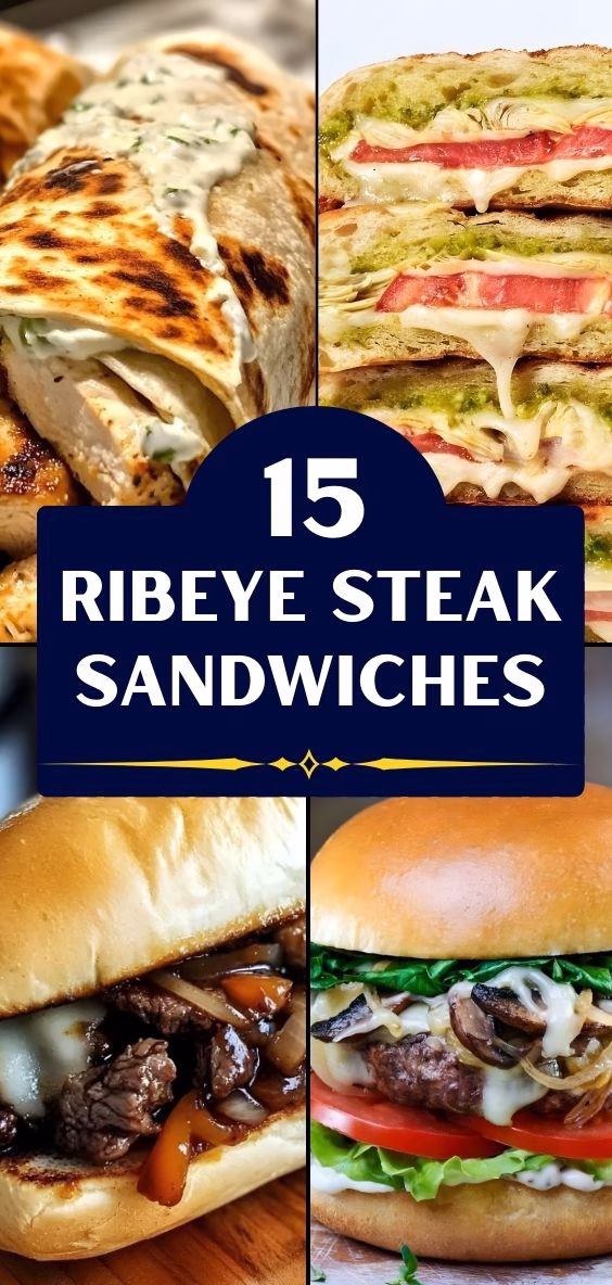 15 Ribeye Steak Sandwiches