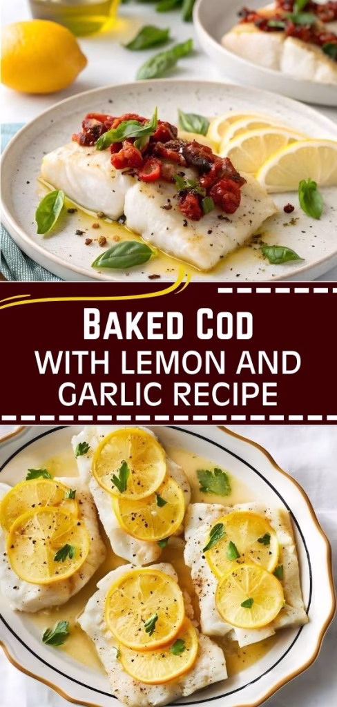 Baked Cod with Lemon and Garlic Recipe