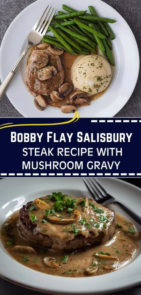 Bobby Flay Salisbury Steak Recipe with Mushroom Gravy