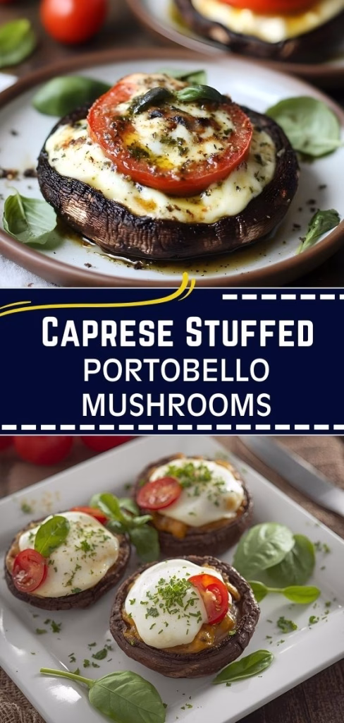 Caprese Stuffed Portobello Mushrooms Recipe