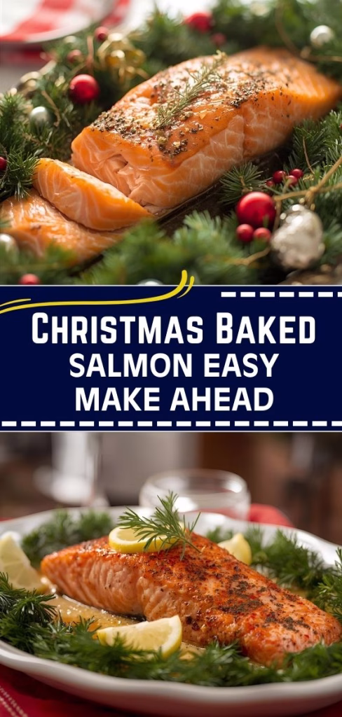 Christmas Baked Salmon Easy Make Ahead Recipe