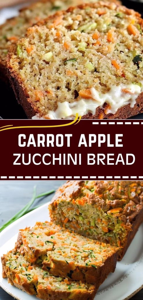 Carrot Apple Zucchini Bread Recipe