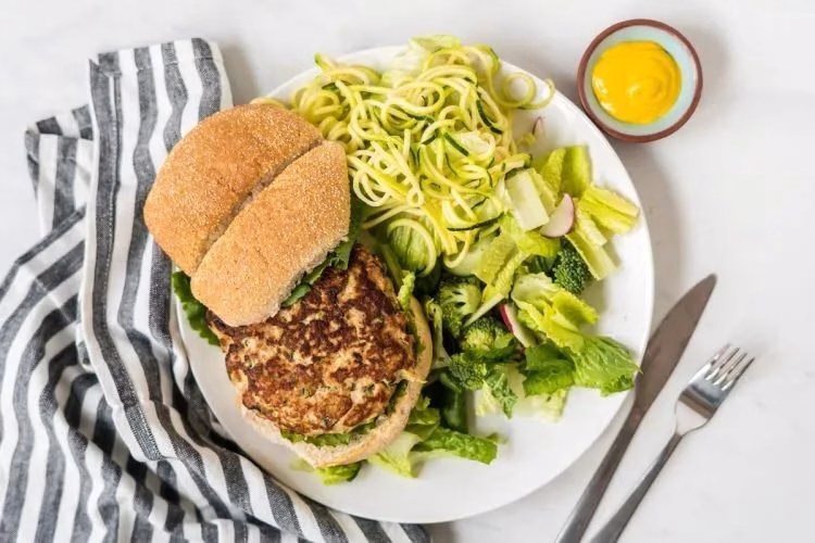 Zucchini and Parmesan Chicken Burgers
