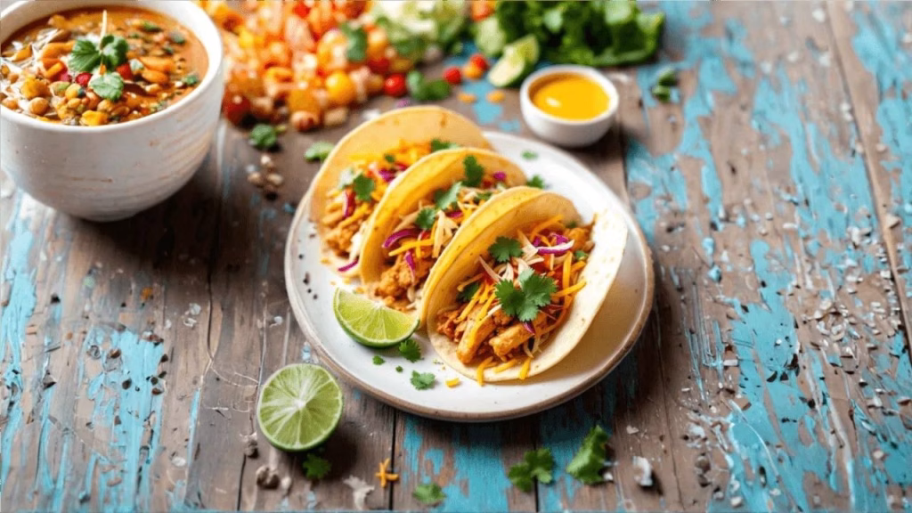 Mango Habanero Chicken Tacos