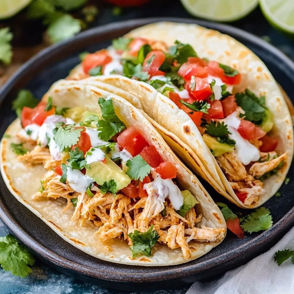 Cilantro Lime Chicken Tacos