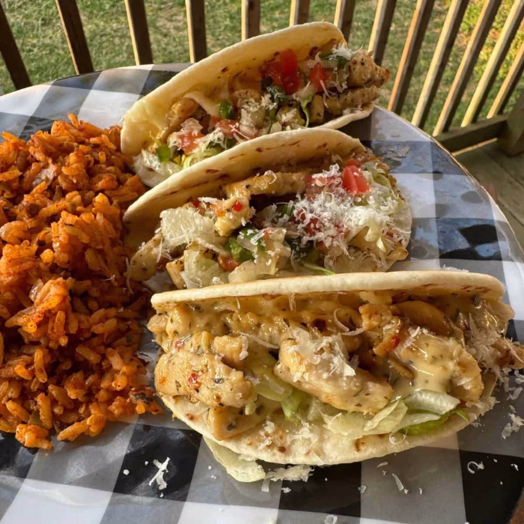 Garlic Parmesan Chicken Tacos