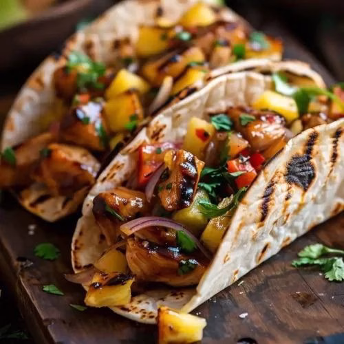 Teriyaki Pineapple Chicken Wraps