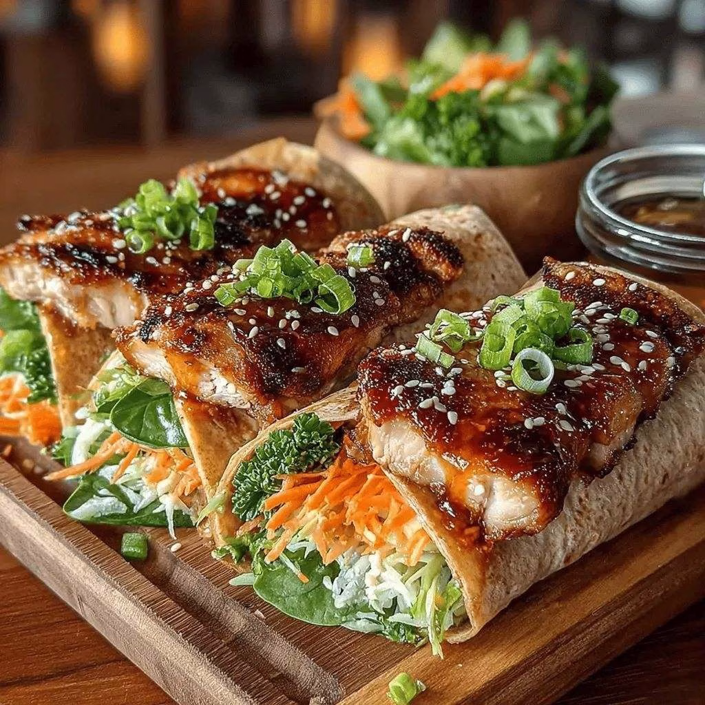 Zesty Orange Ginger Chicken Wraps for a Fresh Feast