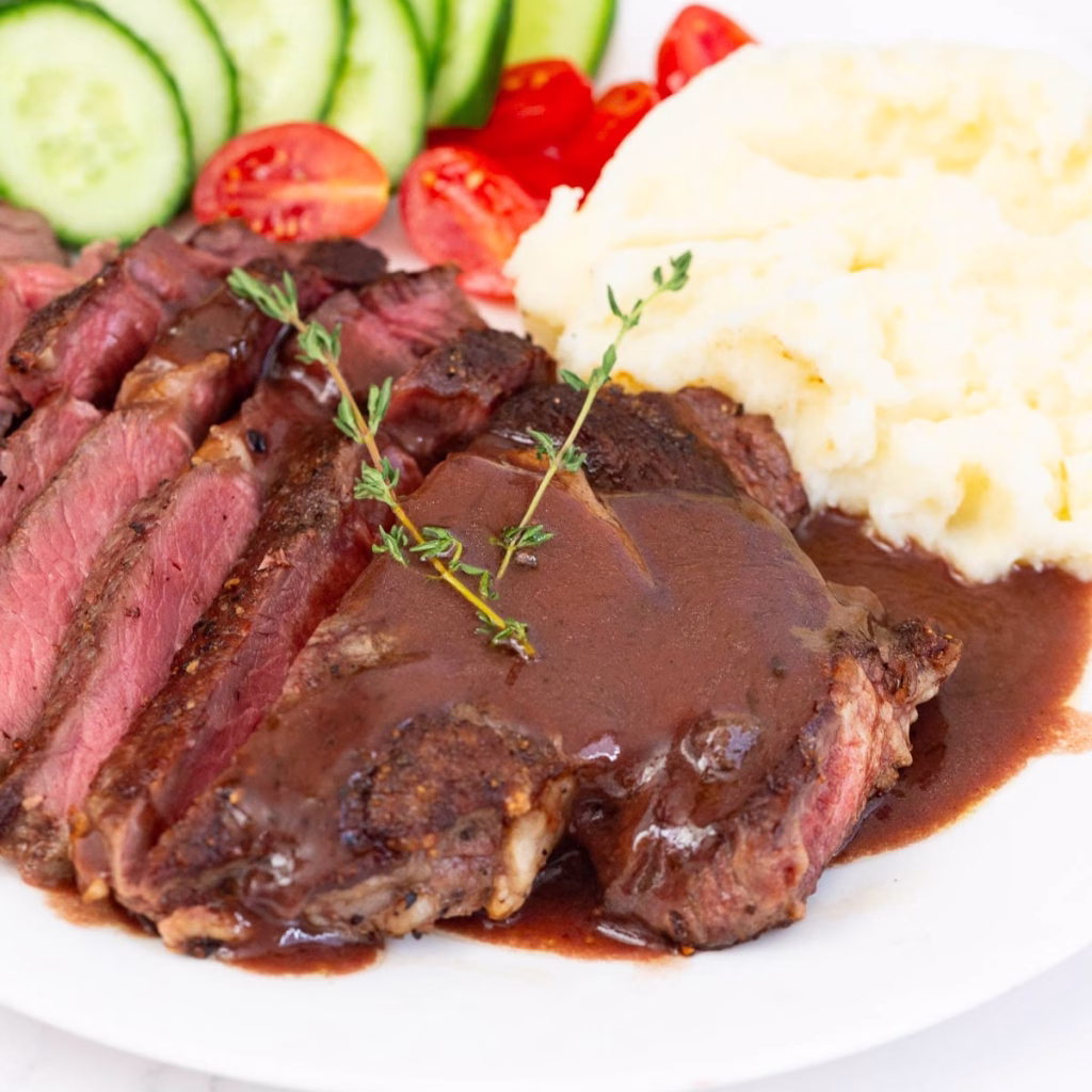 Elevate Dinner with Sirloin Tip Steak in Red Wine Sauce