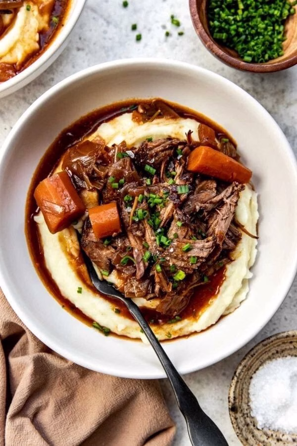 Braised Round Steak with Red Wine Sauce
