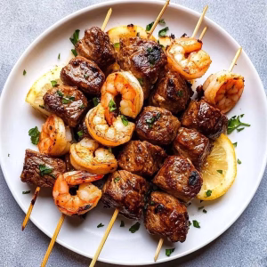 Steak And Shrimp Kabobs In Air Fryer Recipe