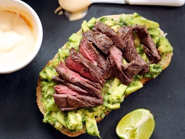 Steak Sandwich with Avocado and Lime