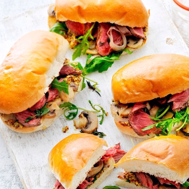 Steak and Mushroom Sandwich