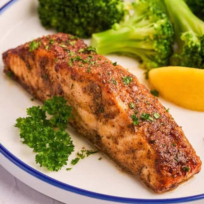 Cajun Spiced Air Fryer Salmon