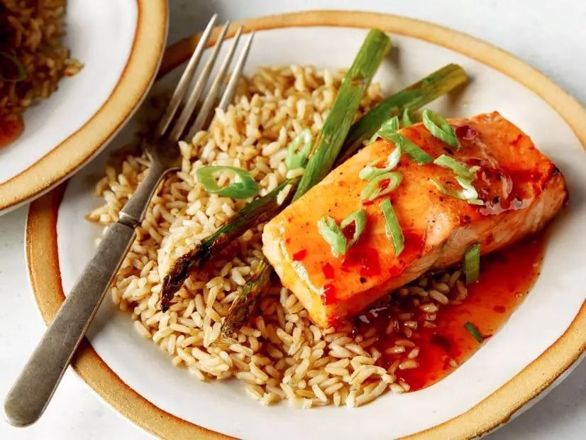 Sweet Chili Air Fryer Salmon